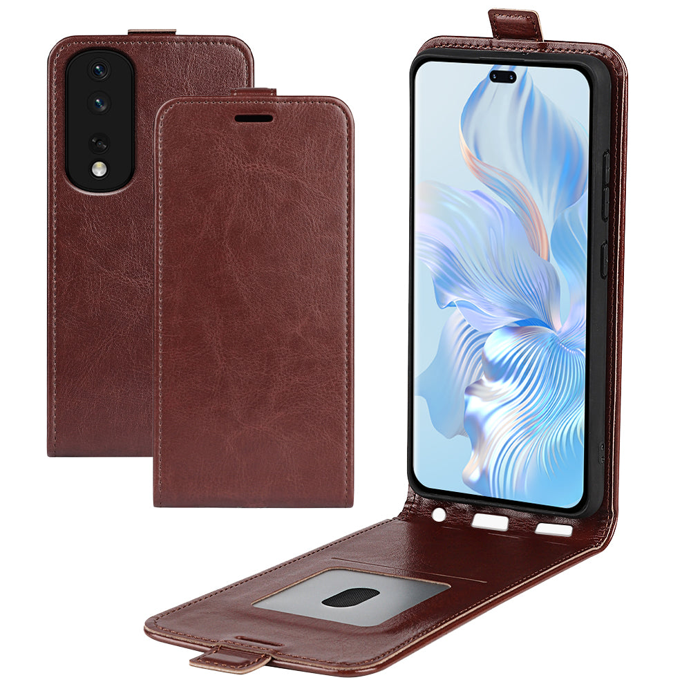 For Honor 80 Pro 5G PU Leather Vertical Flip Phone Case Crazy Horse Texture Card Holder Shockproof Magnetic Cover For Honor 80 Pro 5G PU Leather Vertical Flip Phone Case Crazy Horse Texture Card Holder Shockproof Magnetic Cover